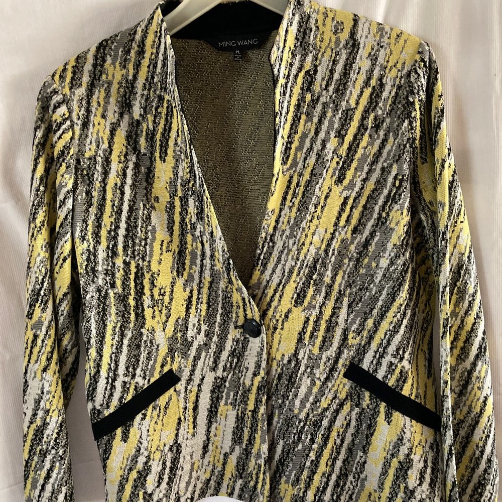 Ming Wang yellow/black jacket -  PL  - - Picture 8 of 9